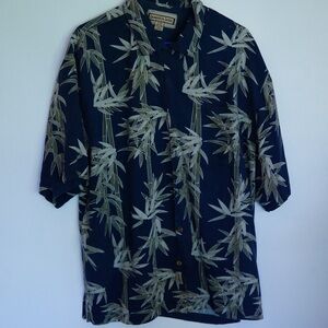 Jamaica Jaxx Blue and Green Casual Button Down Shirt